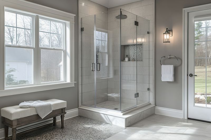 Modern Shower with Bench