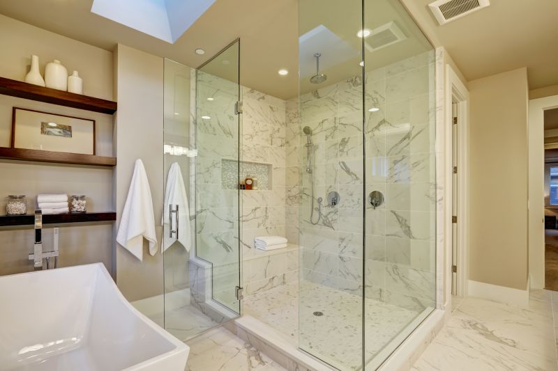 Luxury Shower with Glass Enclosure